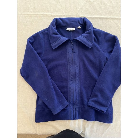 Coldwater Creek Jackets & Blazers - Coldwater Creek, Fleece Full Zip, Women's Purple Jacket, Size 1X